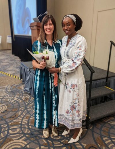 Dr. Wendy Kim, Incoming President with Dr. Edi Kaminska